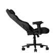Techni Mobili Modern Velvet Fabric Gaming Chair w/ Height Adjustable in Black