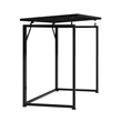 Techni Mobili Modern Wood & Steel Metal Folding Desk in Black