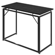 Techni Mobili Modern Wood & Steel Metal Folding Desk in Black