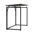 Techni Mobili Modern Wood & Steel Metal Folding Desk in Gray/Black