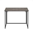 Techni Mobili Modern Wood & Steel Metal Folding Desk in Gray/Black