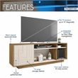 Techni Mobili Particle Board Wood TV Stand with Storage for TVs up to 70