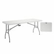Techni Home 6 FT Granite White Folding Table