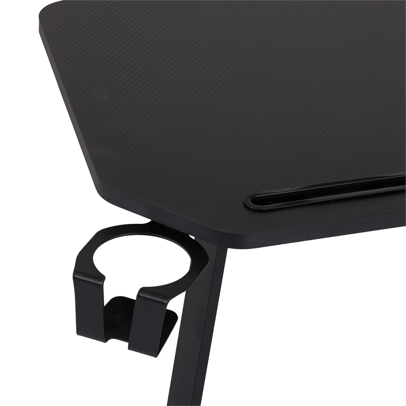 Techni Sport TS98D Gaming Desk with Shelf & Accessory Holders Black
