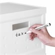 Set of 2 Collapsible Stackable Rolling File Boxes with Lids and 10 Hanging Files