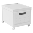 Set of 2 Collapsible Stackable Rolling File Boxes with Lids and 10 Hanging Files