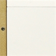 Techni Mobili White & Gold Rolling Locking File Cabinet w/ USB