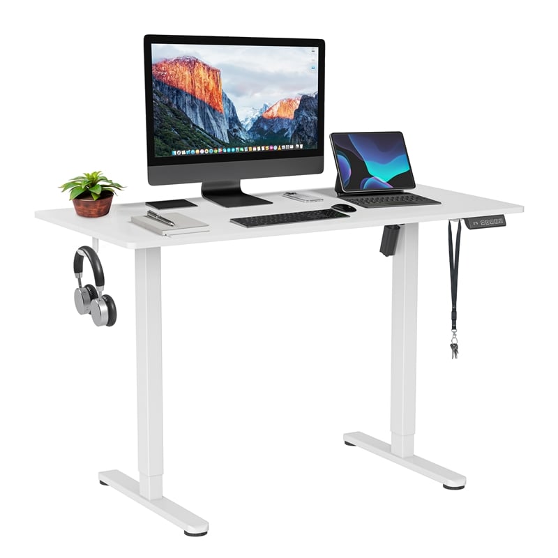 Techni Mobili 47.25in. W Electric Standing Desk - White