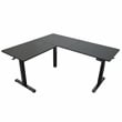 Techni Mobili 63in. W L-Shaped Electric Standing Desk - Black