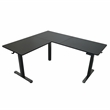 Techni Mobili 63in. W L-Shaped Electric Standing Desk - Black