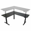 Techni Mobili 63in. W L-Shaped Electric Standing Desk - Black