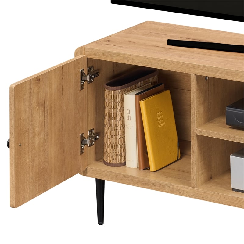 Techni Mobili Mid Century TV Stand for TVs Up to 60in. Oak