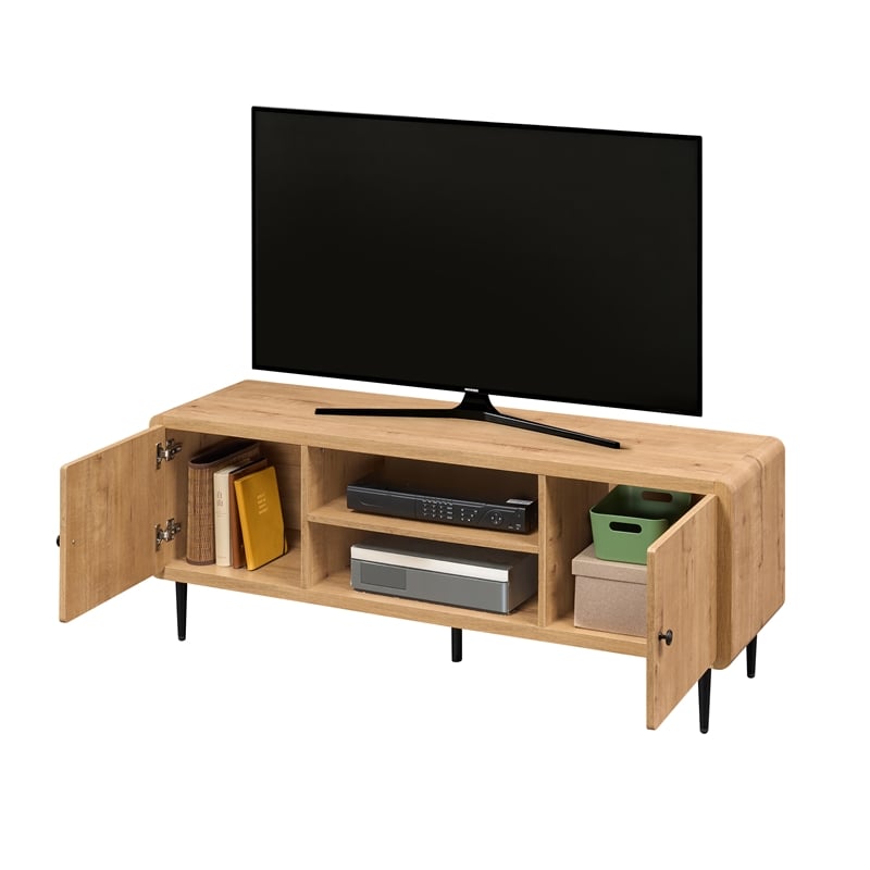 Techni Mobili Mid Century TV Stand for TVs Up to 60in. Oak