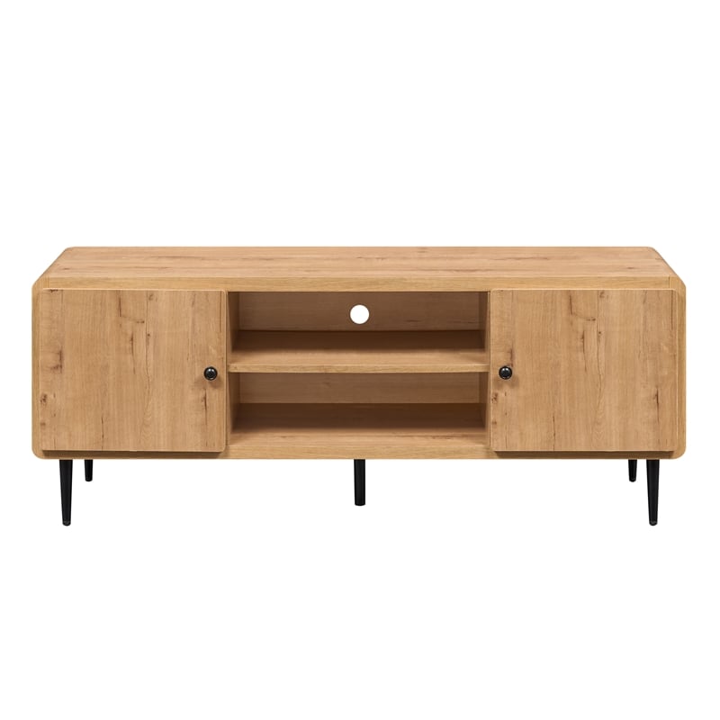 Techni Mobili Mid Century TV Stand for TVs Up to 60in. Oak
