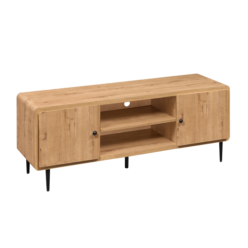 Techni Mobili Mid Century TV Stand for TVs Up to 60in. Oak