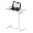 Techni Mobili Sit-to-Stand Rolling Adjustable Laptop Cart White