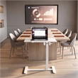 Techni Mobili Sit-to-Stand Rolling Adjustable Laptop Cart White