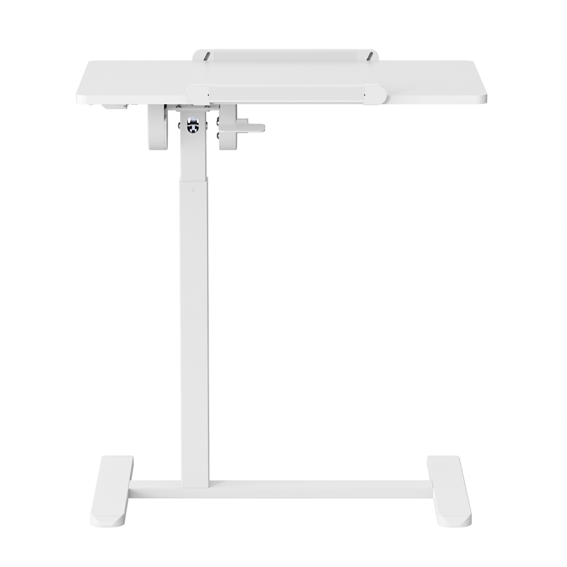 Techni Mobili Sit-to-Stand Rolling Adjustable Laptop Cart White