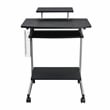 Techni Mobili Compact Computer Cart With Storage Espresso