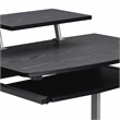 Techni Mobili Compact Computer Cart With Storage Espresso