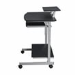 Techni Mobili Compact Computer Cart With Storage Espresso