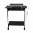 Techni Mobili Compact Computer Cart With Storage Espresso