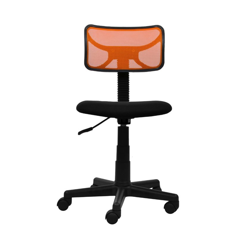 Techni Mobili Mesh Task Office Chair in Orange