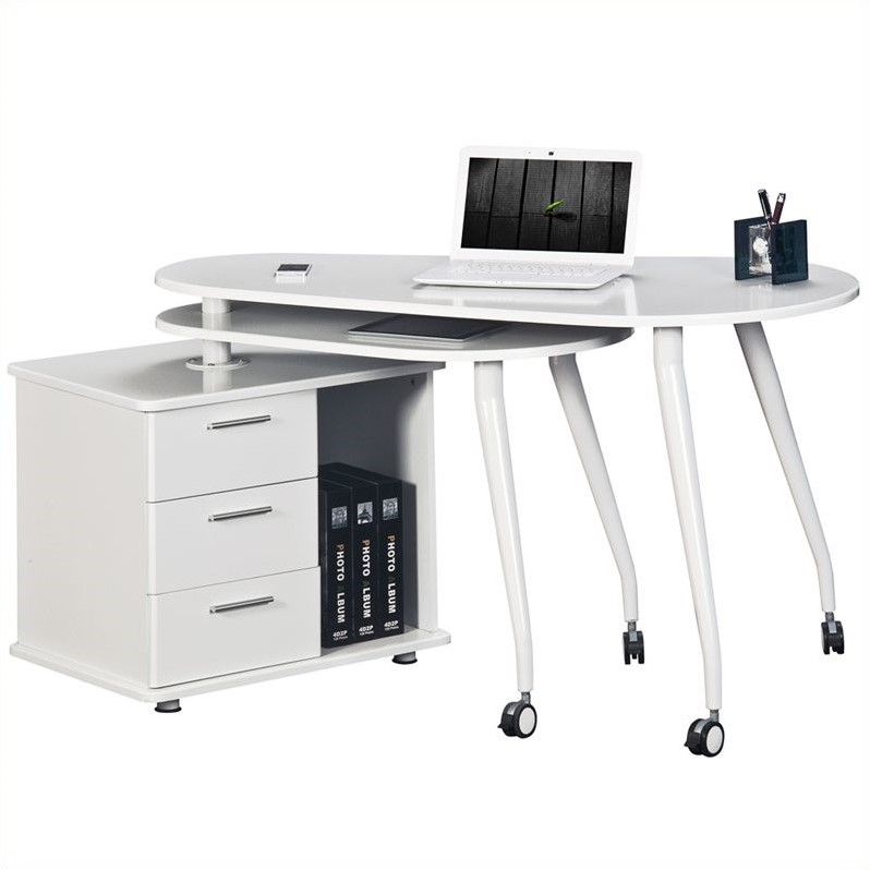 Computer Desk in White RTA220ABWHT