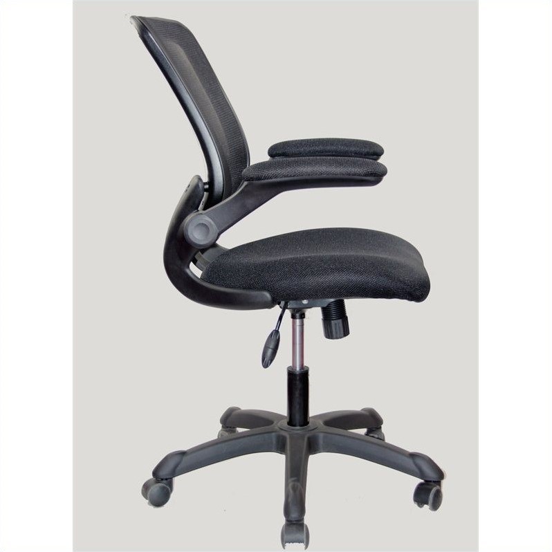 Techni Mobili Mesh Task Office Chair In Black Rta 8050 Bk Techni Mobili Mesh Task Office Chair In Black