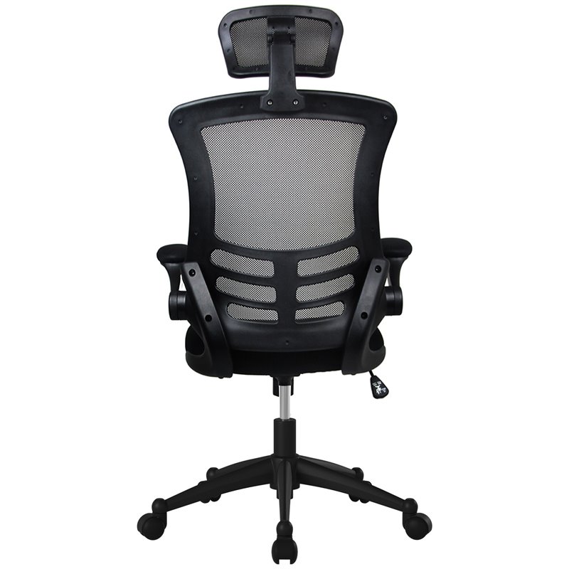 Techni Mobili Executive High Back Office Chair with Headrest in Black