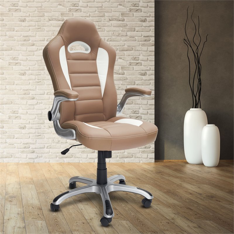 Techni Mobili Sport Race Executive Office Chair in Camel