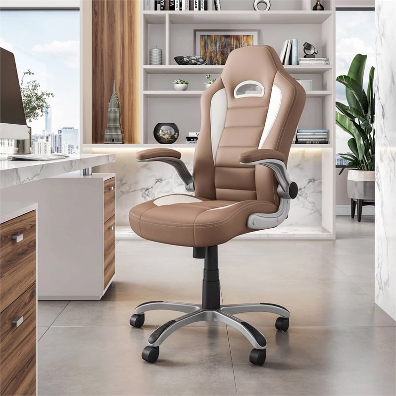 Techni Mobili Sport Race Executive Office Chair in Camel