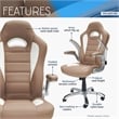 Techni Mobili Sport Race Executive Office Chair in Camel