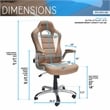 Techni Mobili Sport Race Executive Office Chair in Camel