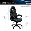 Techni Mobili Sport Race Chair in Black