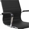 Techni Mobili Modern Medium Back Task Chair in Chrome/Black
