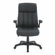 Techni Mobili Medium Back Executive Office Chair with Flip-up Arms Black