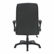 Techni Mobili Medium Back Executive Office Chair with Flip-up Arms Black