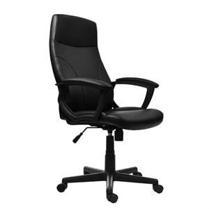 Techni Mobili Medium Back Manager Office Chair in Black