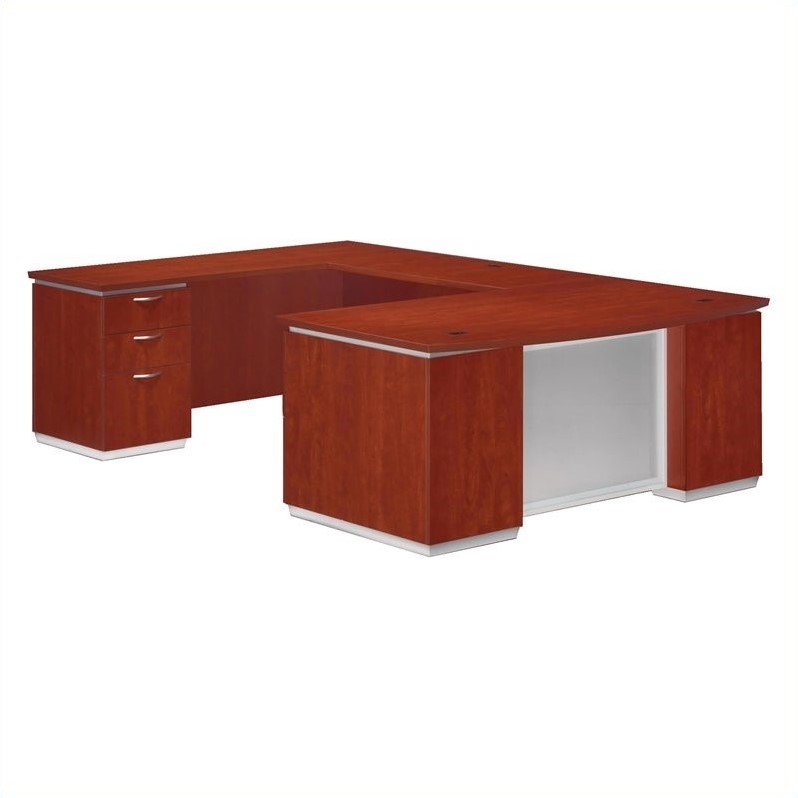 Flexsteel Pimlico U-Shaped Executive Desk (Flat Pack) - 7020-58BFP