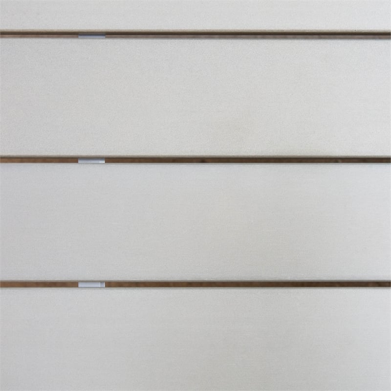 Walker Edison The Ansville 4-Piece Coastal Aluminum Outdoor Sofa Set - Gray