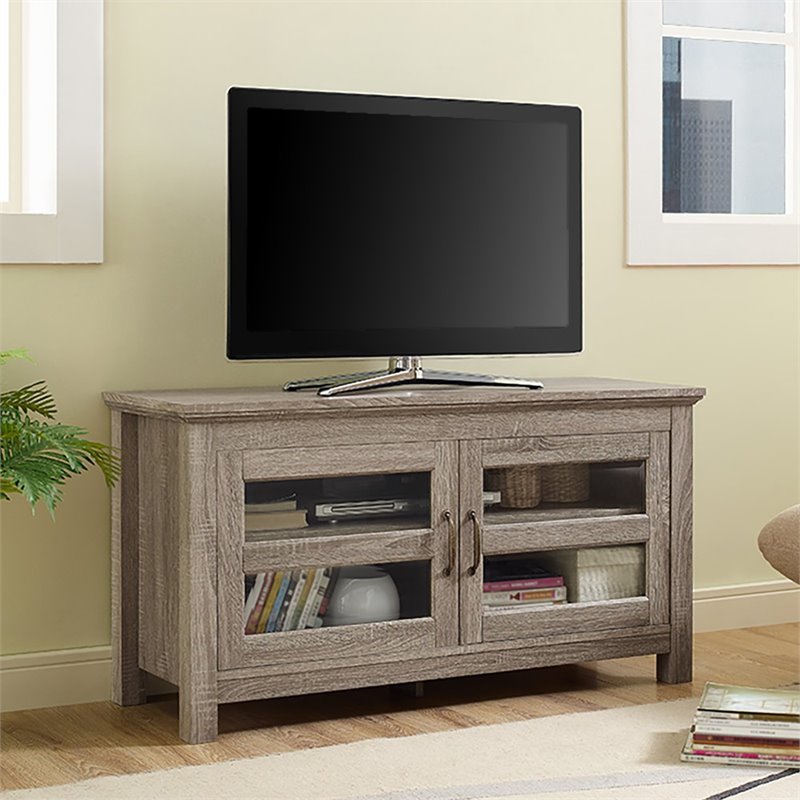 Walker Edison 44" TV Stand in Driftwood W44CFDAG