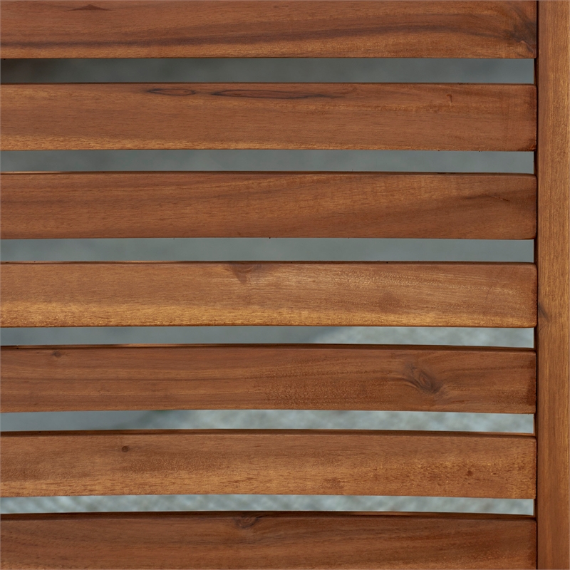 Outdoor Wood Patio Rocking Chair in Brown