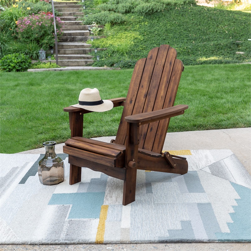 adirondack chair dark brown