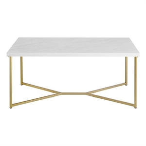 walker edison rectangle coffee table