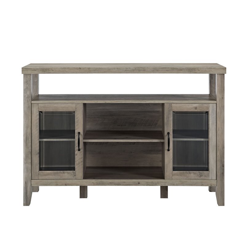52 Wood Tv Stand High Boy Buffet Grey Wash Bu52jorgw 52