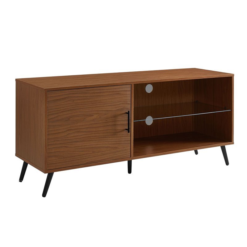 Details About Mid Century Modern 52 Tv Stand With Black Legs Acorn