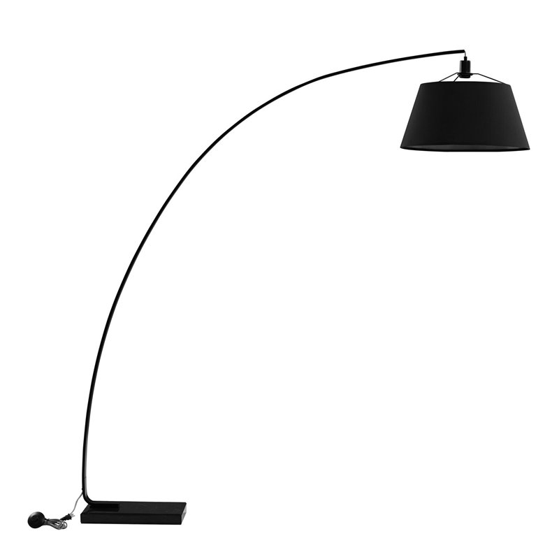 Walker Edison 72 Flex Arch Floor Lamp Black