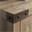 44 inch Rustic Farmhouse Barn Door TV Stand - Grey Wash