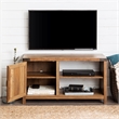 44 inch Rustic Farmhouse Barn Door TV Stand - Reclaimed Barnwood